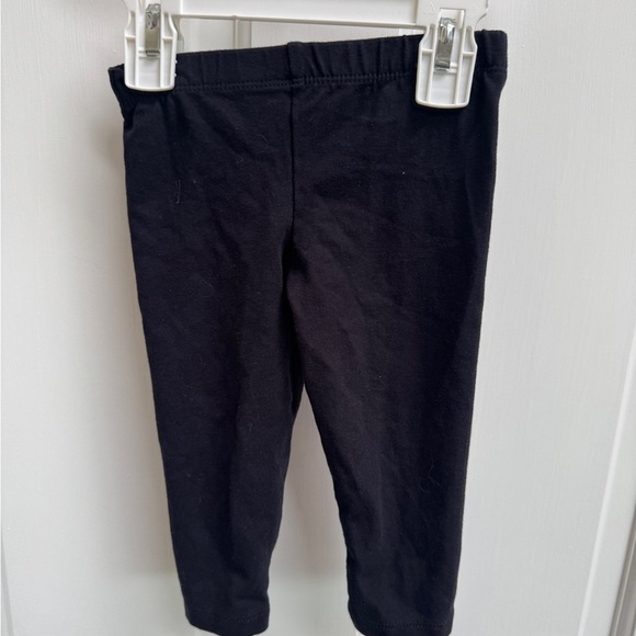 The Children's Place 3T Girls Classic Black Leggings Pants Capris - Picture 2 of 5